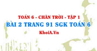 Bài 2 trang 91 SGK Toán 6 Tập 1 Chân trời sáng tạo